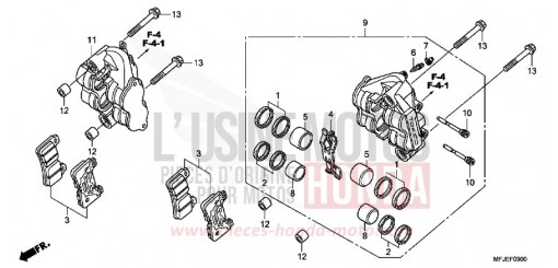ETRIER DE FREIN AVANT CBR600RRC de 2012